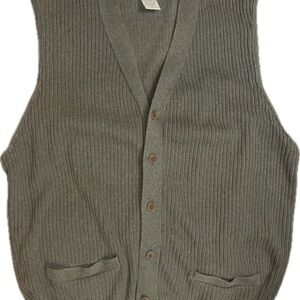 Banana Republic Charcoal Knit Vest